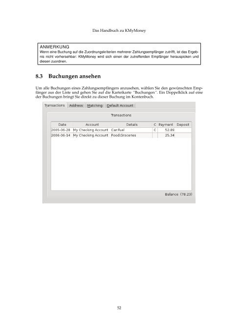 Das Handbuch zu KMyMoney - KDE Documentation