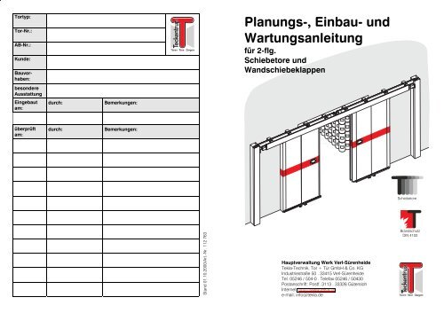 Einbauanleitung dw 62-2 ME (pdf) - Teckentrup