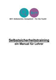 Selbstsicherheitstraining - Sparkling Science