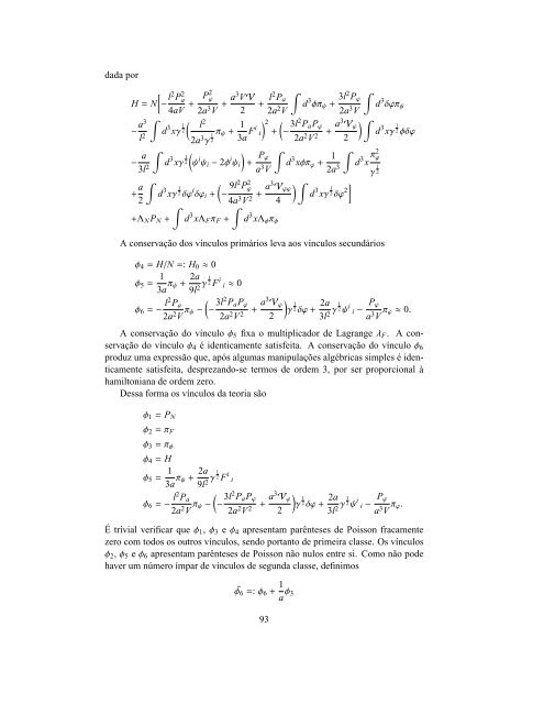 Teoria de Perturbações Invariantes de Calibre em ... - CBPFIndex