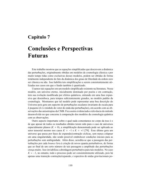 Teoria de Perturbações Invariantes de Calibre em ... - CBPFIndex