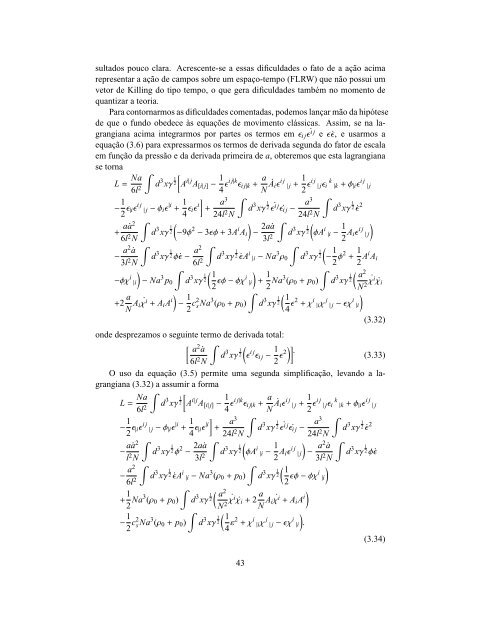 Teoria de Perturbações Invariantes de Calibre em ... - CBPFIndex