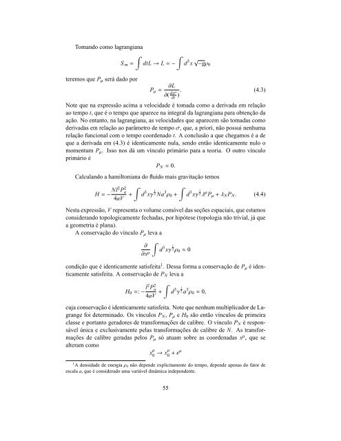 Teoria de Perturbações Invariantes de Calibre em ... - CBPFIndex