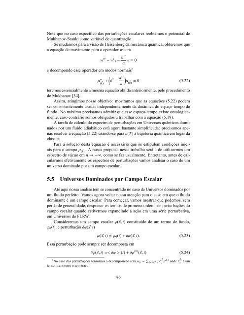 Teoria de Perturbações Invariantes de Calibre em ... - CBPFIndex