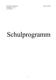 Schulprogramm - Paul-Klee-Grundschule