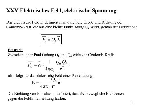 Elektrisches Feld