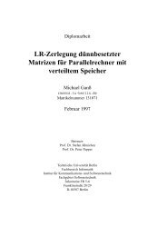 LR-Zerlegung dünnbesetzter Matrizen für Parallelrechner mit ... - ZIB