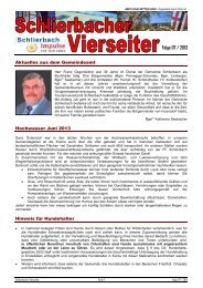 Vierseiter Folge 07/2013 - Gemeinde Schlierbach