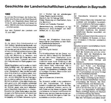 Geschichte - Landwirtschaftliche Lehranstalten Bayreuth