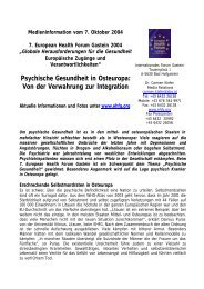 Psychische Gesundheit in Osteuropa - European Health Forum ...