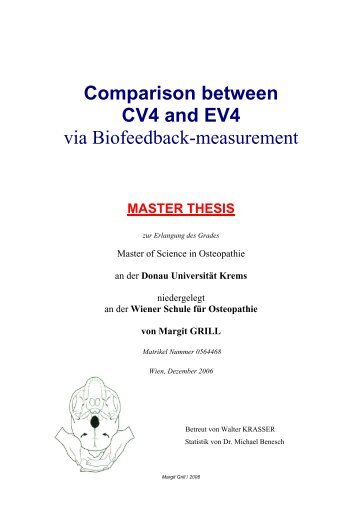 Comparison between CV4 and EV4 - Osteopathic Research