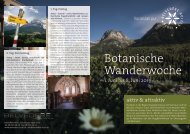 Botanische Wanderwoche - Hotel Belvédère Scuol