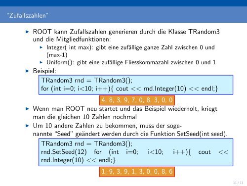 ROOT -Einführung