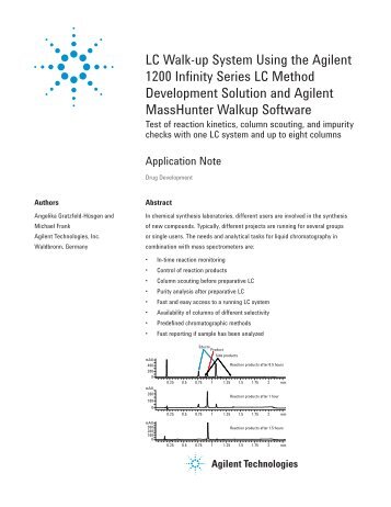 LC Walk-up System Using the Agilent 1200 Infinity Series LC ...