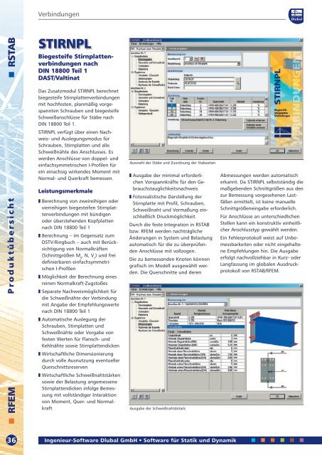 Produktübersicht Januar 2013 als PDF herunterladen - Dlubal