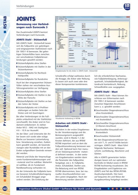 Produktübersicht Januar 2013 als PDF herunterladen - Dlubal