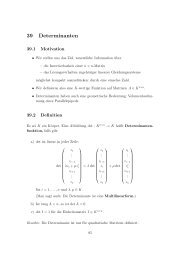 Determinanten Teil I