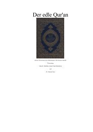 Die Bedeutung des Qurans in deutscher Sprache - TU Clausthal