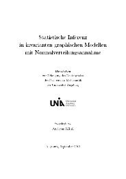 Statistische Inferenz in invarianten graphischen Modellen mit ...