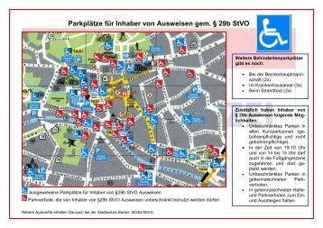 Parkplätze gemäß § 29b StVO - Baden