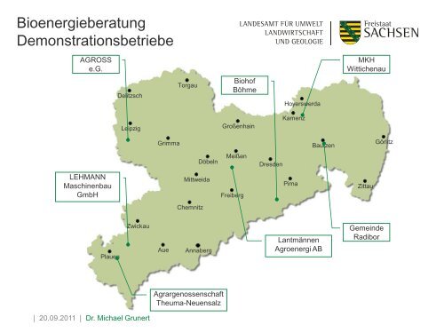Bioenergie im Freistaat Sachsen