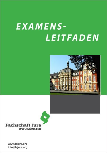 Examenleitfaden SS 2013.indd - Fachschaft Jura der Uni Münster