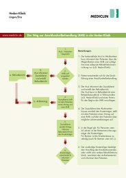 Der Weg zur Anschlussheilbehandlung (AHB) - MediClin Hedon ...