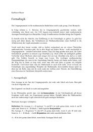 Meyer: Formallogik - Mathematikinformation
