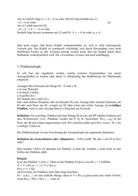 Meyer: Formallogik - Mathematikinformation