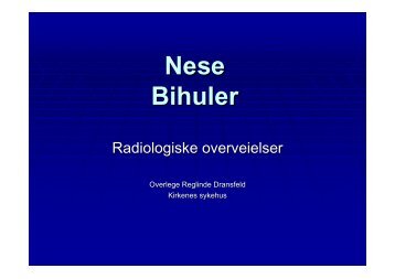 Nese Bihuler - radiolog.no