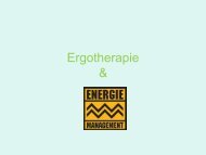 Lezing 2 Ergotherapie en energiemanagement