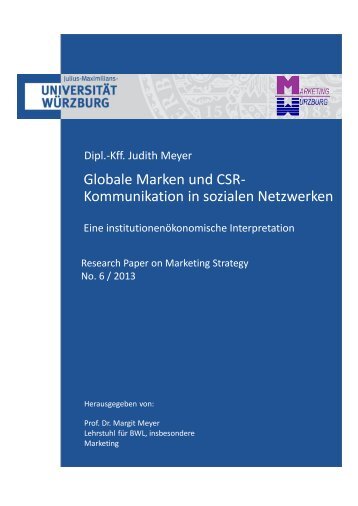 Globale Marken und CSR- Kommunikation in sozialen Netzwerken