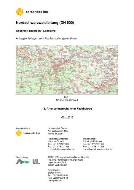 Nordschwarzwaldleitung - Die Regierungspräsidien in Baden ...