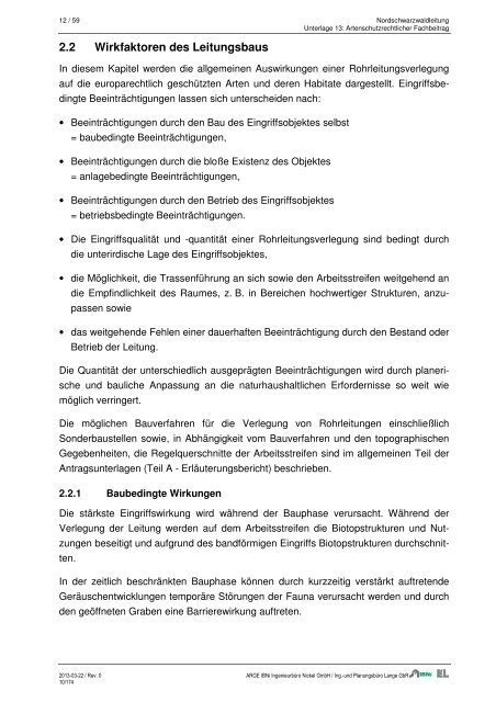 Nordschwarzwaldleitung - Die Regierungspräsidien in Baden ...