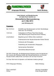 Einladung zur Himmelfahrtssternwanderung u. Programm / PDF