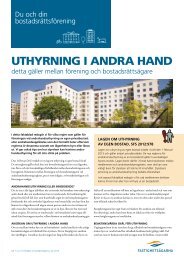 UTHYRNING I ANDRA HAND - Fastighetsägarna