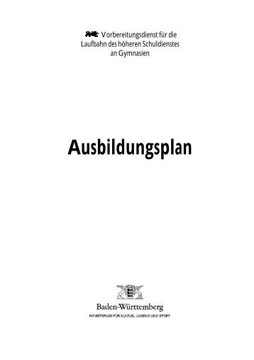 Ausbildungsplan - Lothar-diemer.de