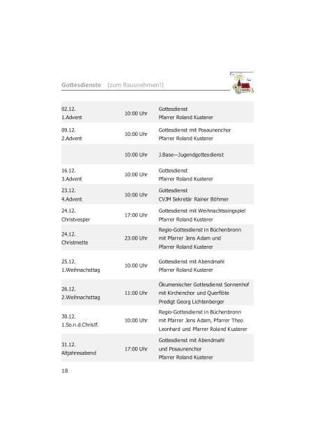 Ausgabe 4 - Sonnenhof-Gemeinde