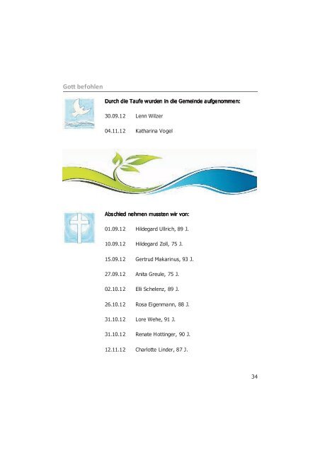 Ausgabe 4 - Sonnenhof-Gemeinde