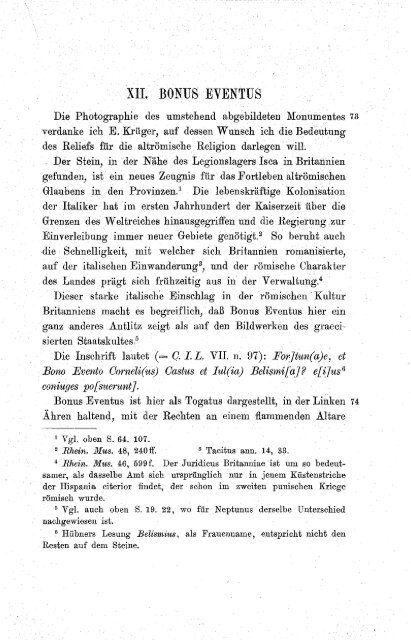 Abhandlungen zur römischen Religion - Bibliothèques de l ...