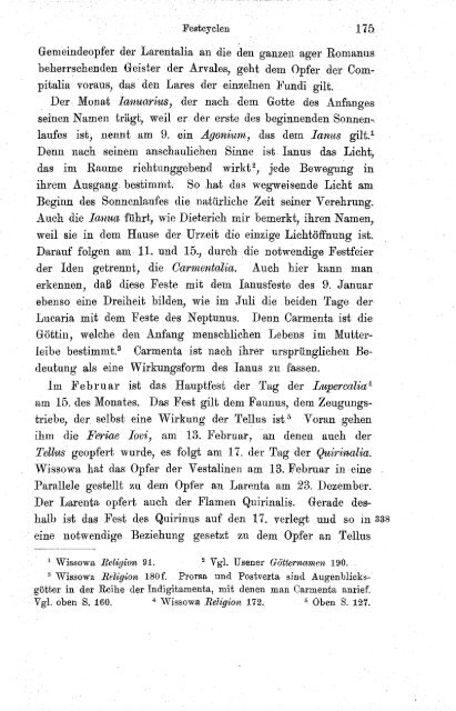 Abhandlungen zur römischen Religion - Bibliothèques de l ...