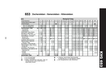 653 Oschersleben - Hamersleben - KVG Börde-Bus mbh