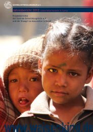 Jahresbericht 2012 - Govinda Entwicklungshilfe e.V.
