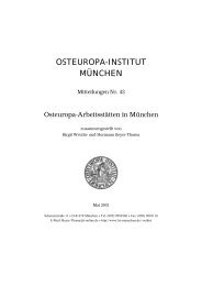 OSTEUROPA-INSTITUT MÜNCHEN - Institut für Ost- und ...