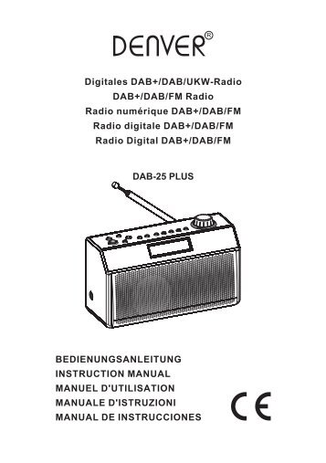 Digitales DAB+/DAB/UKW-Radio DAB+/DAB/FM Radio Radio ...