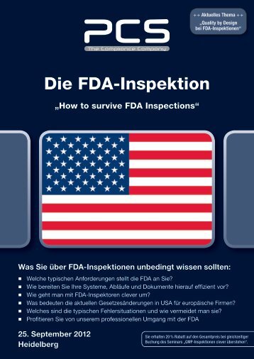 Die FDA-Inspektion - PCS