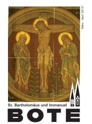 St. Bartholomäus und Immanuel - Immanuelgemeinde
