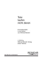 R220 Tote laufen nicht davon - Reinehr Verlag