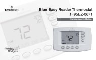 Blue Easy Reader Thermostat 1F95EZ-0671 - Emerson Climate ...