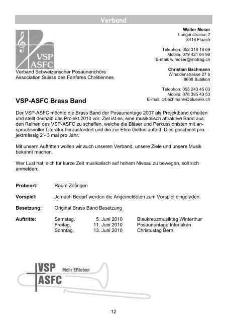 vivace_07_&_08_09 - Christlicher Musikverband Schweiz